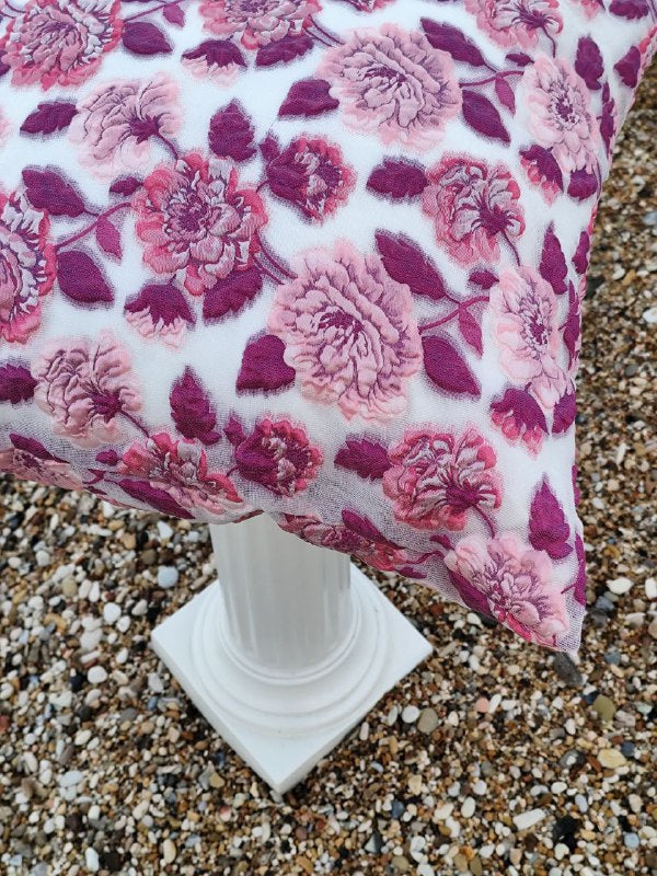 Embroidered Pillowcase Rose&Naturae